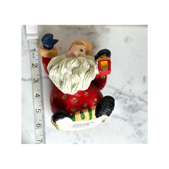 Vintage Santa Collectible Figurine 5.5" Hand-Painted Holiday Decor China - Picture 4 of 7